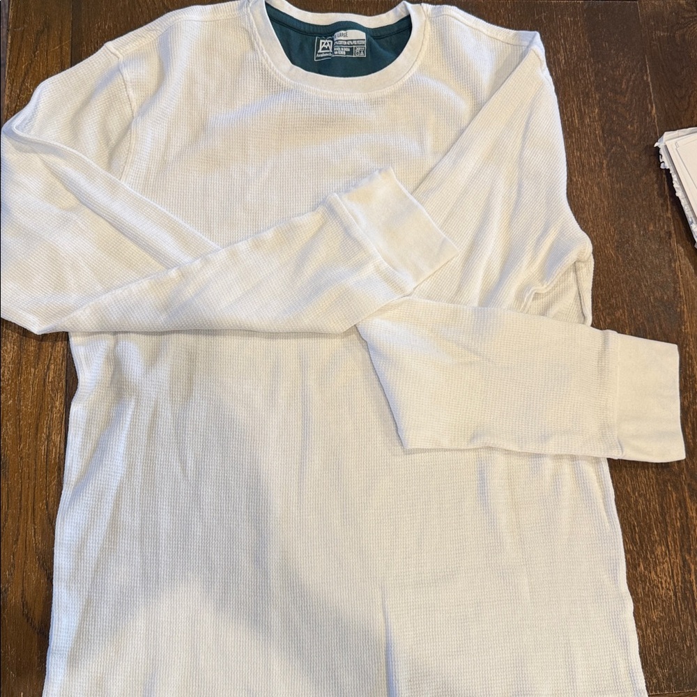 Avalanche XL White Mens thermal shirt